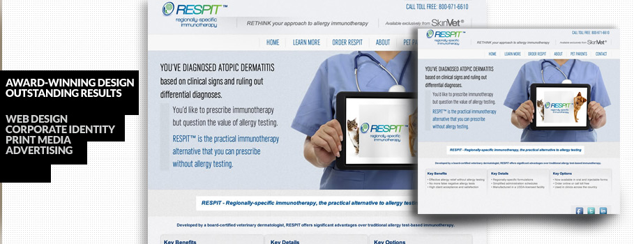 Custom web design and print branding