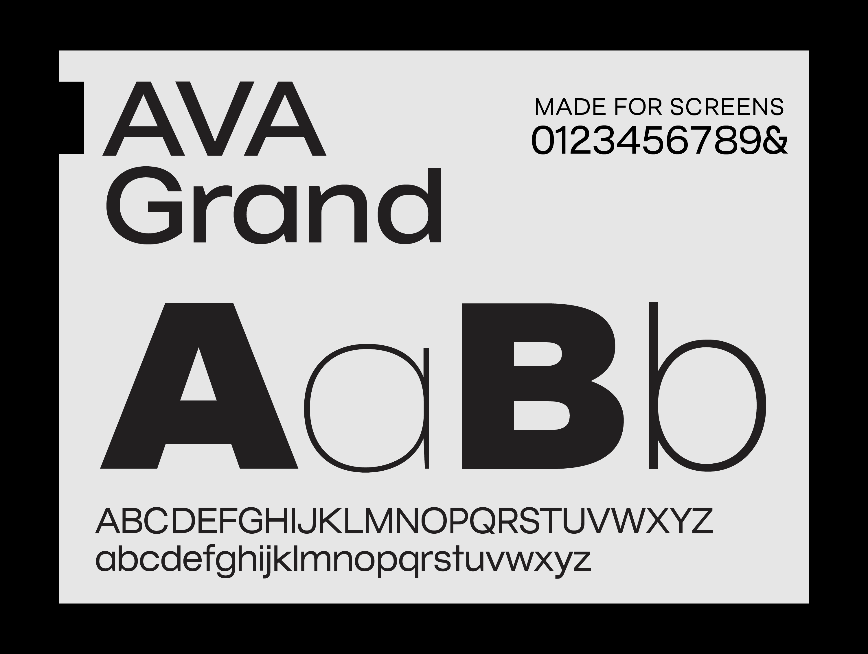 Ava Grand font