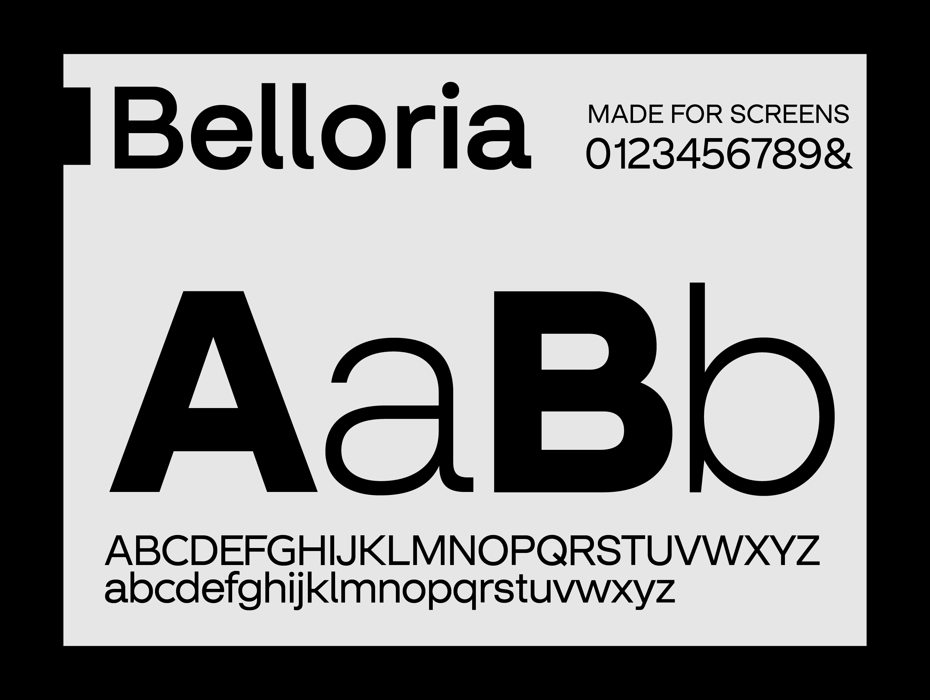 Belloria font