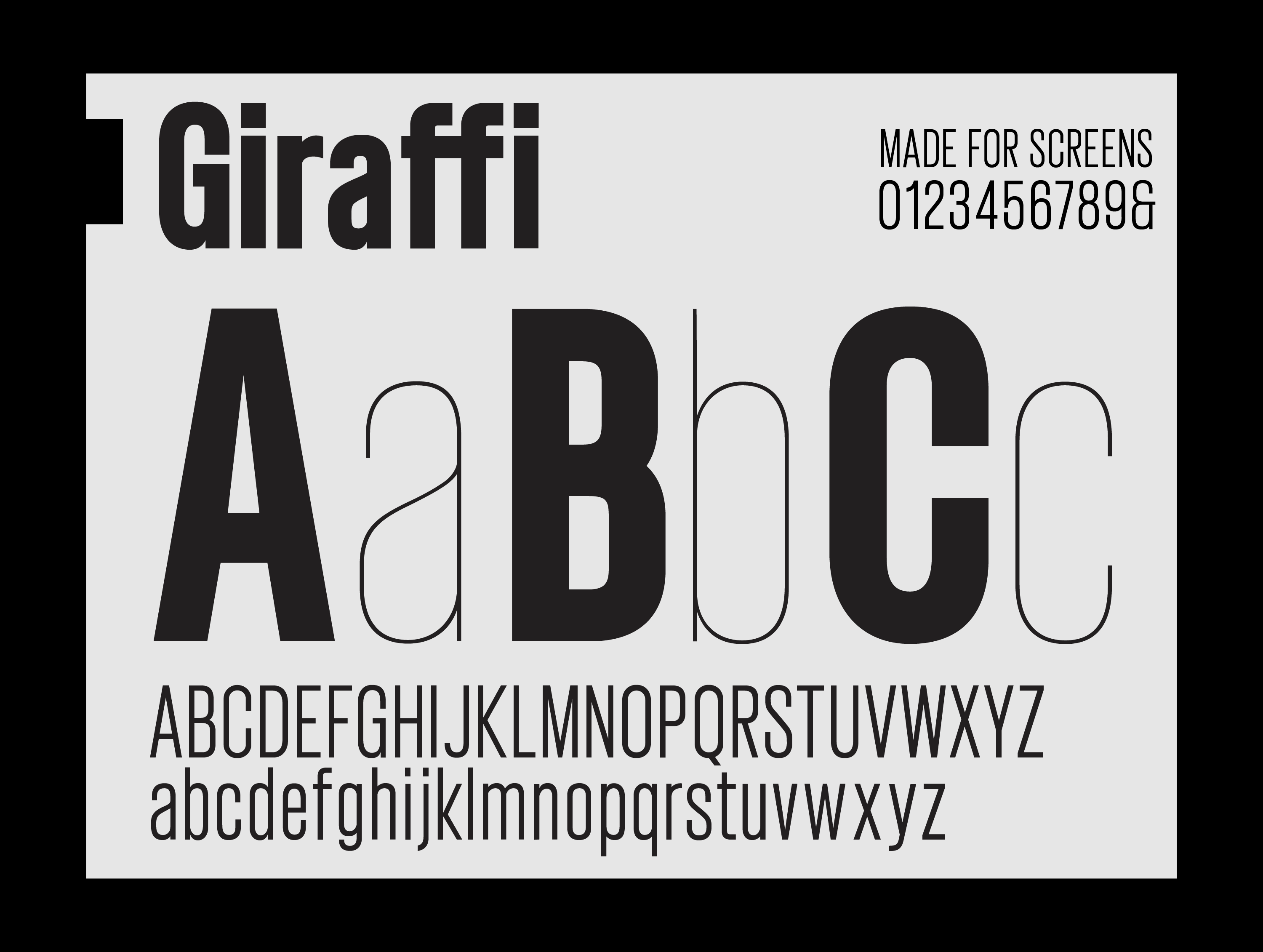 Giraffi Condensed font