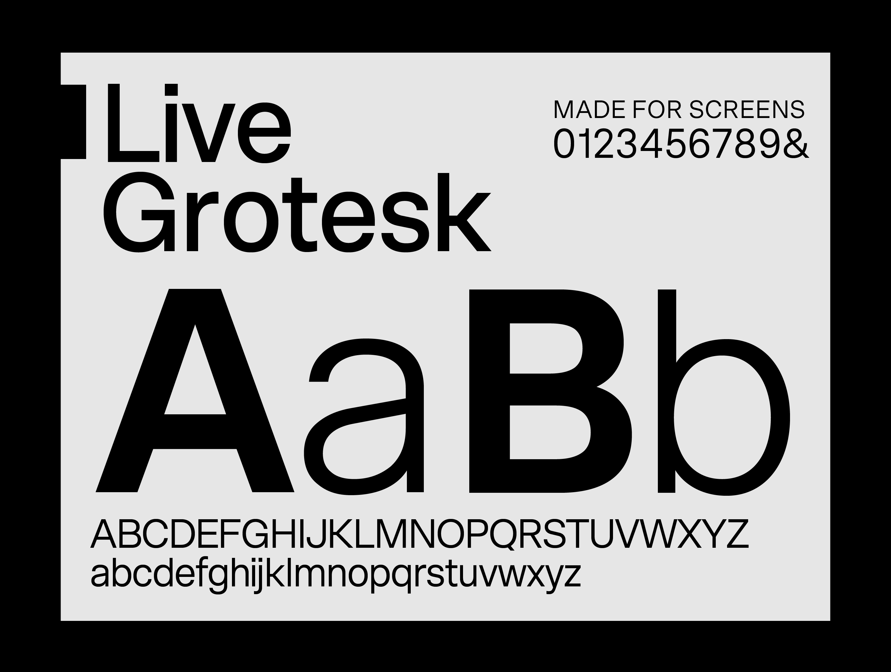 Live Grotesk font