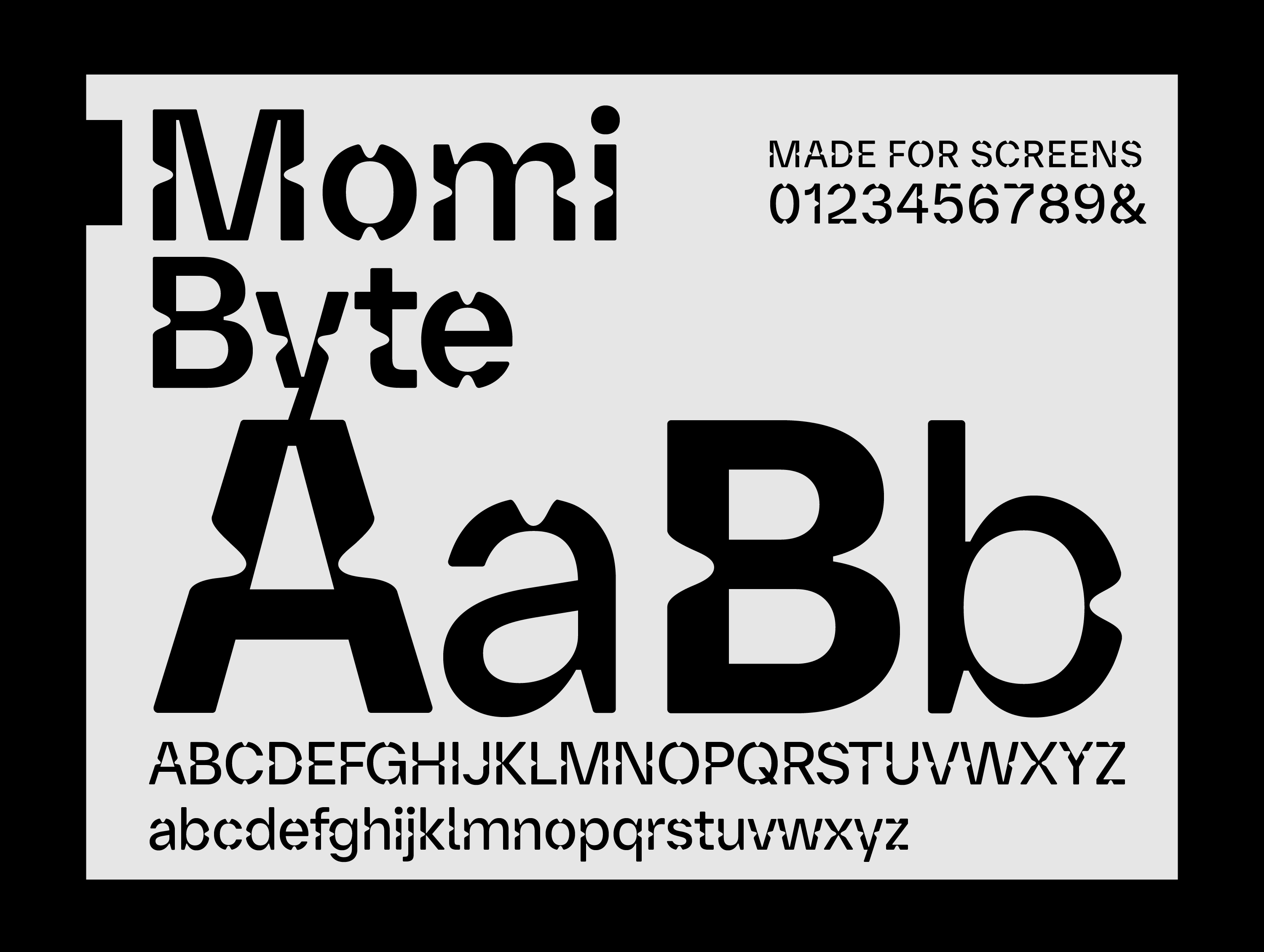 Organic font