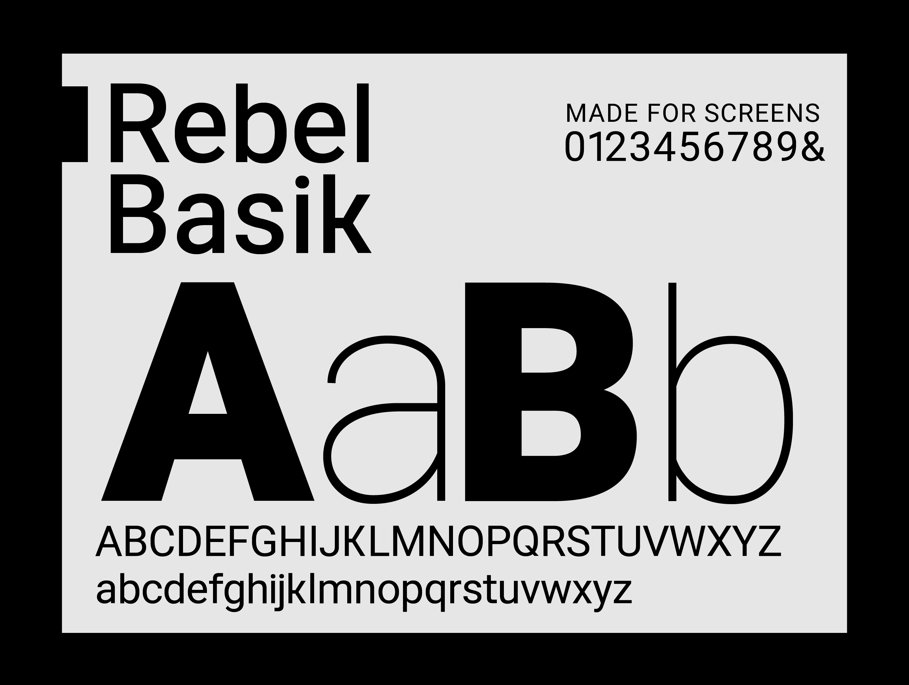 Rebel Basik font