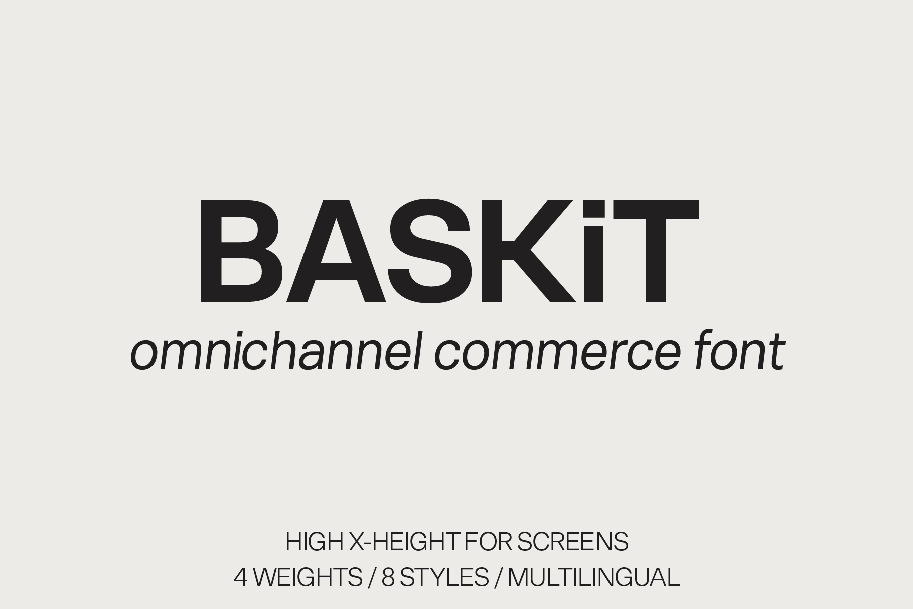 BASKiT eCommerce Font