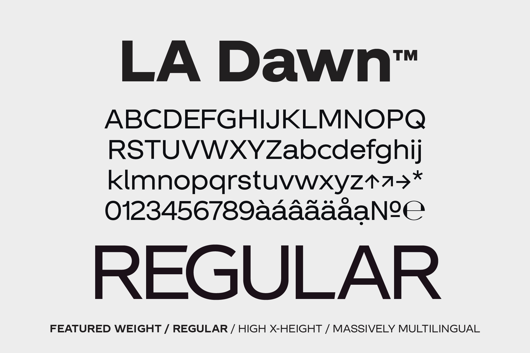 LA Dawn Regular font