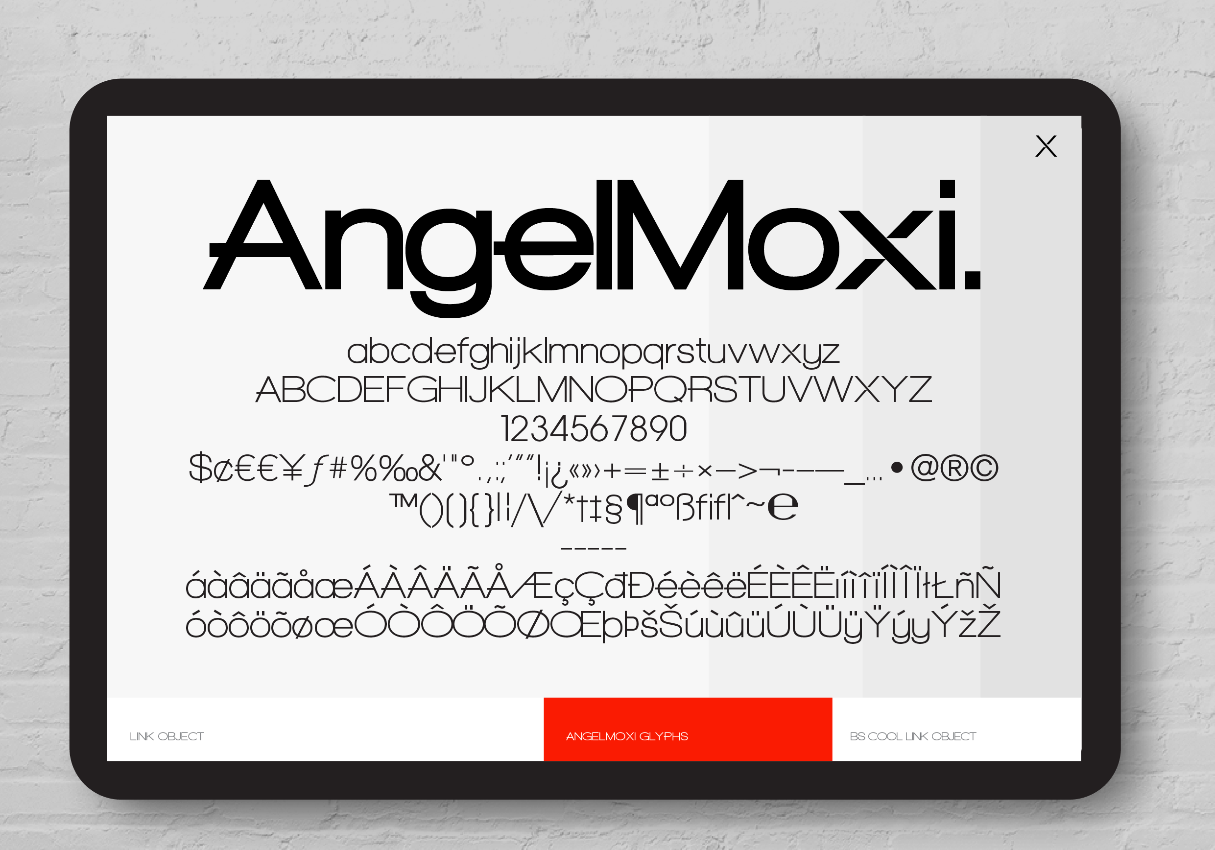 Angelmoxi font