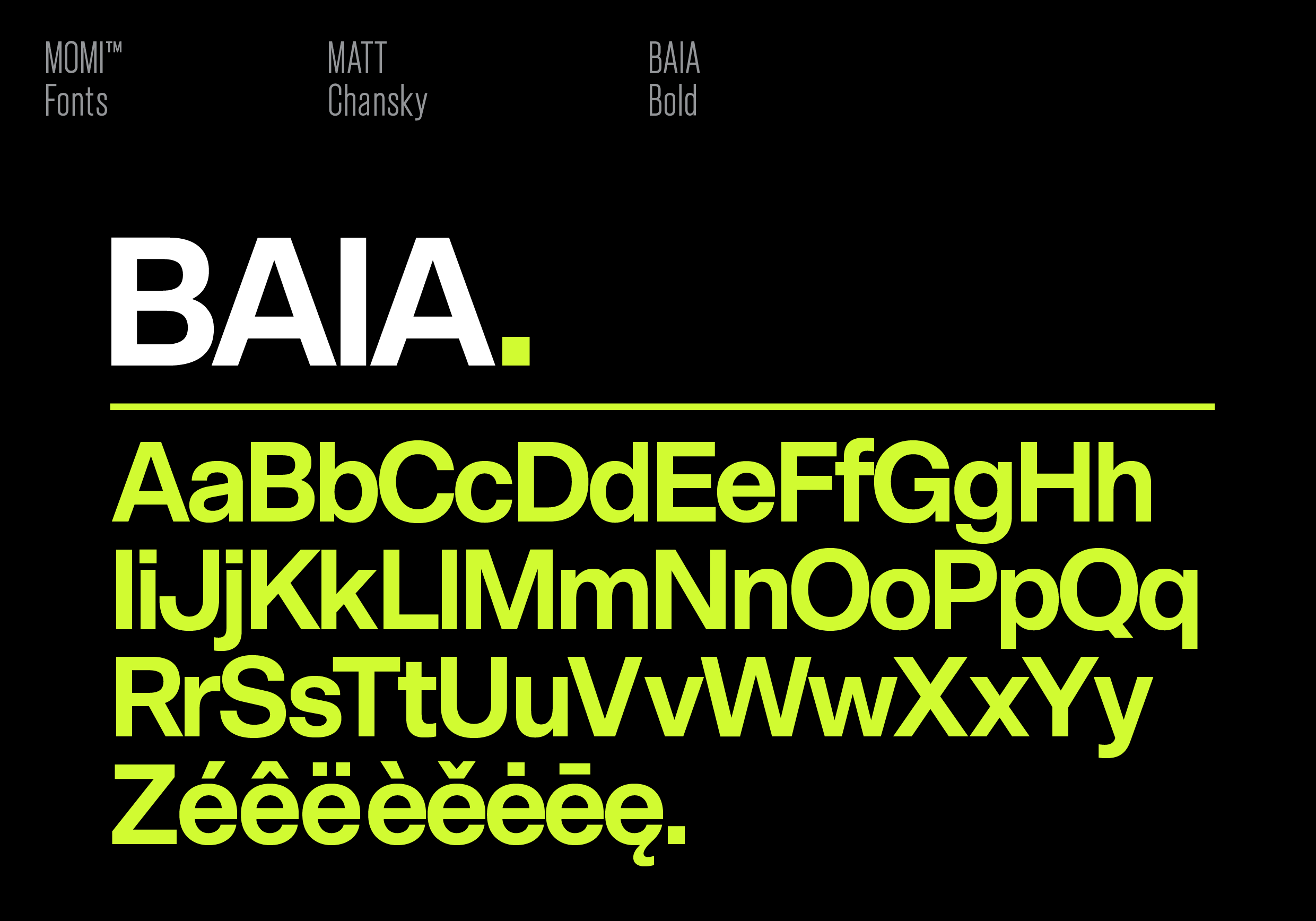 BAIA glyphs
