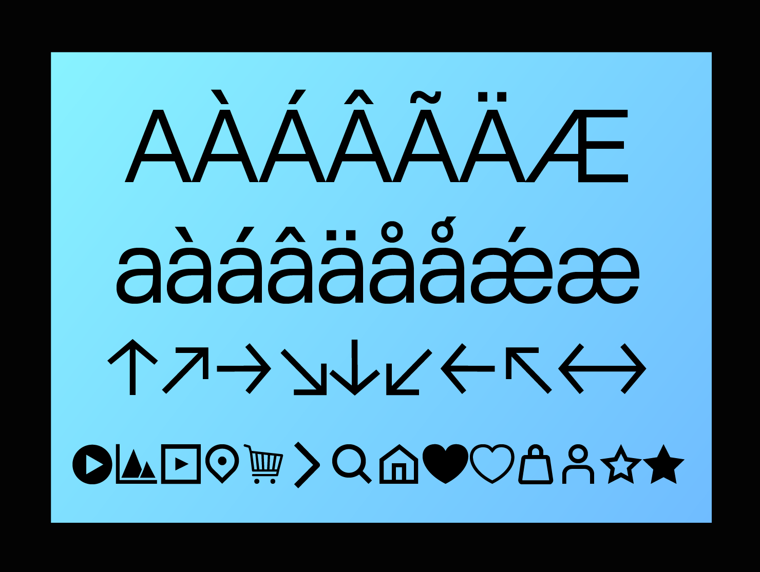 Swiss style poster font