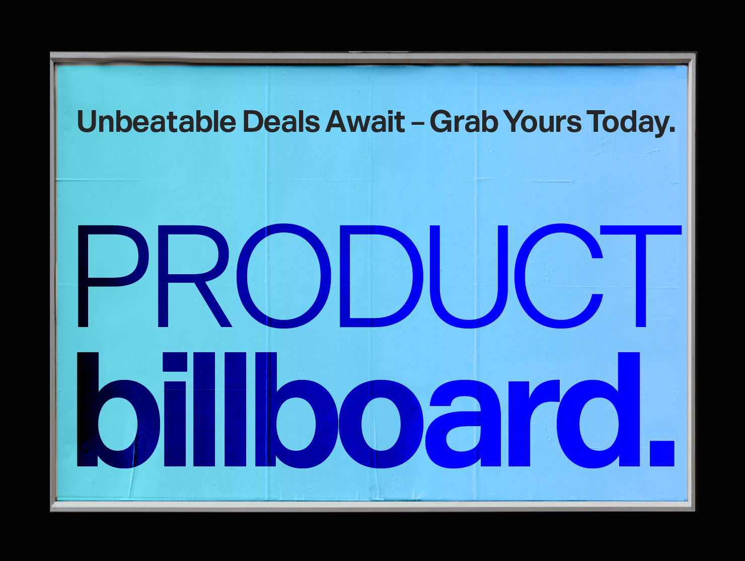 Swiss style billboard font