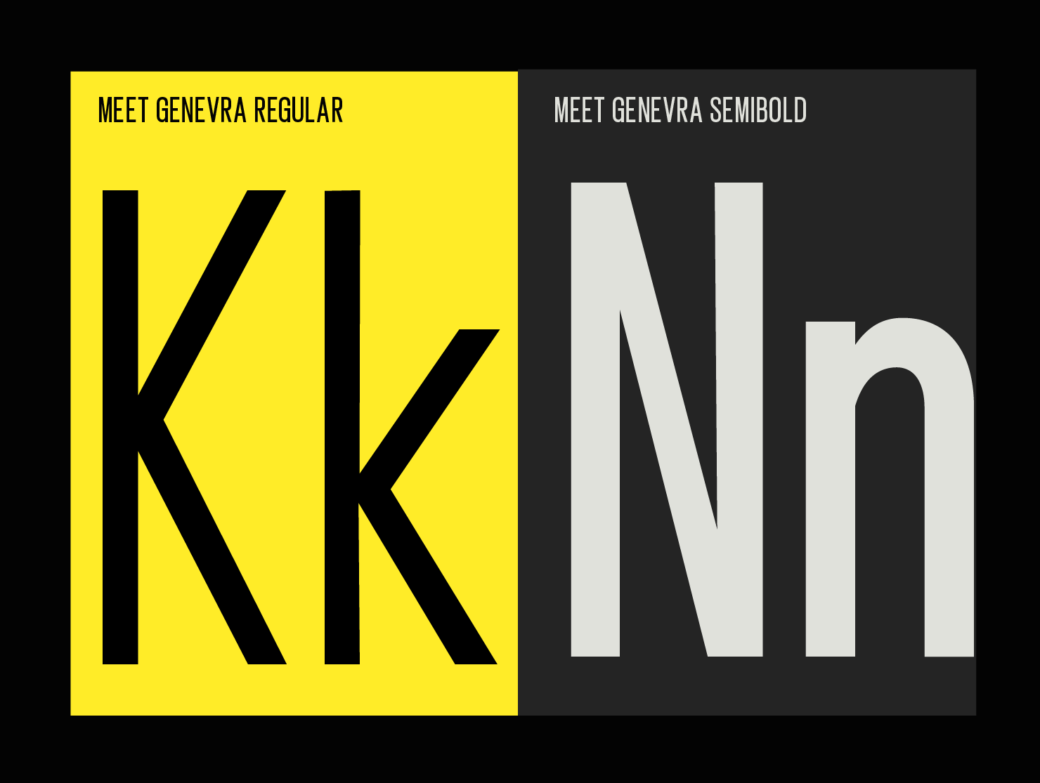 Modern typography design