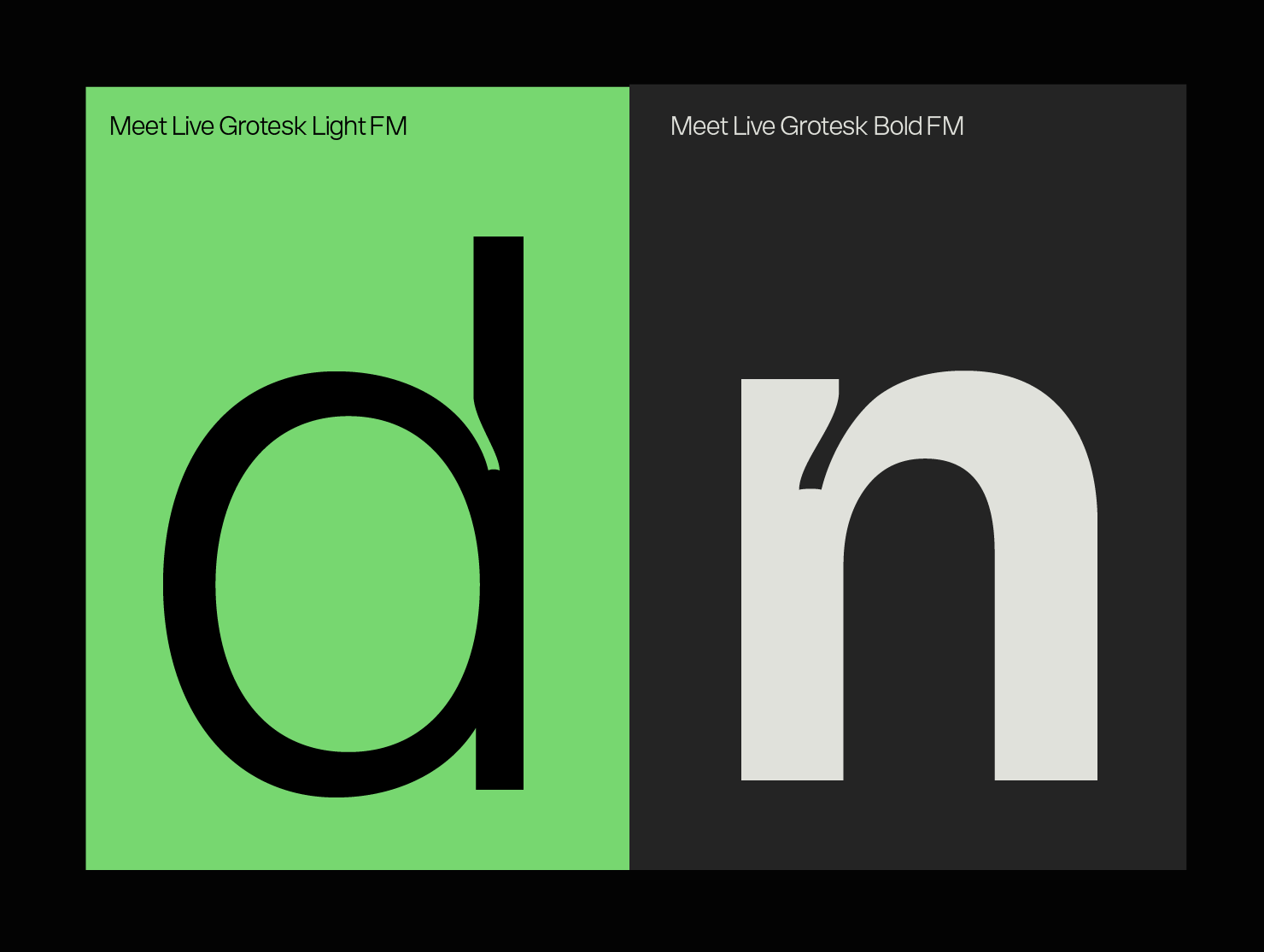 Modern typography design