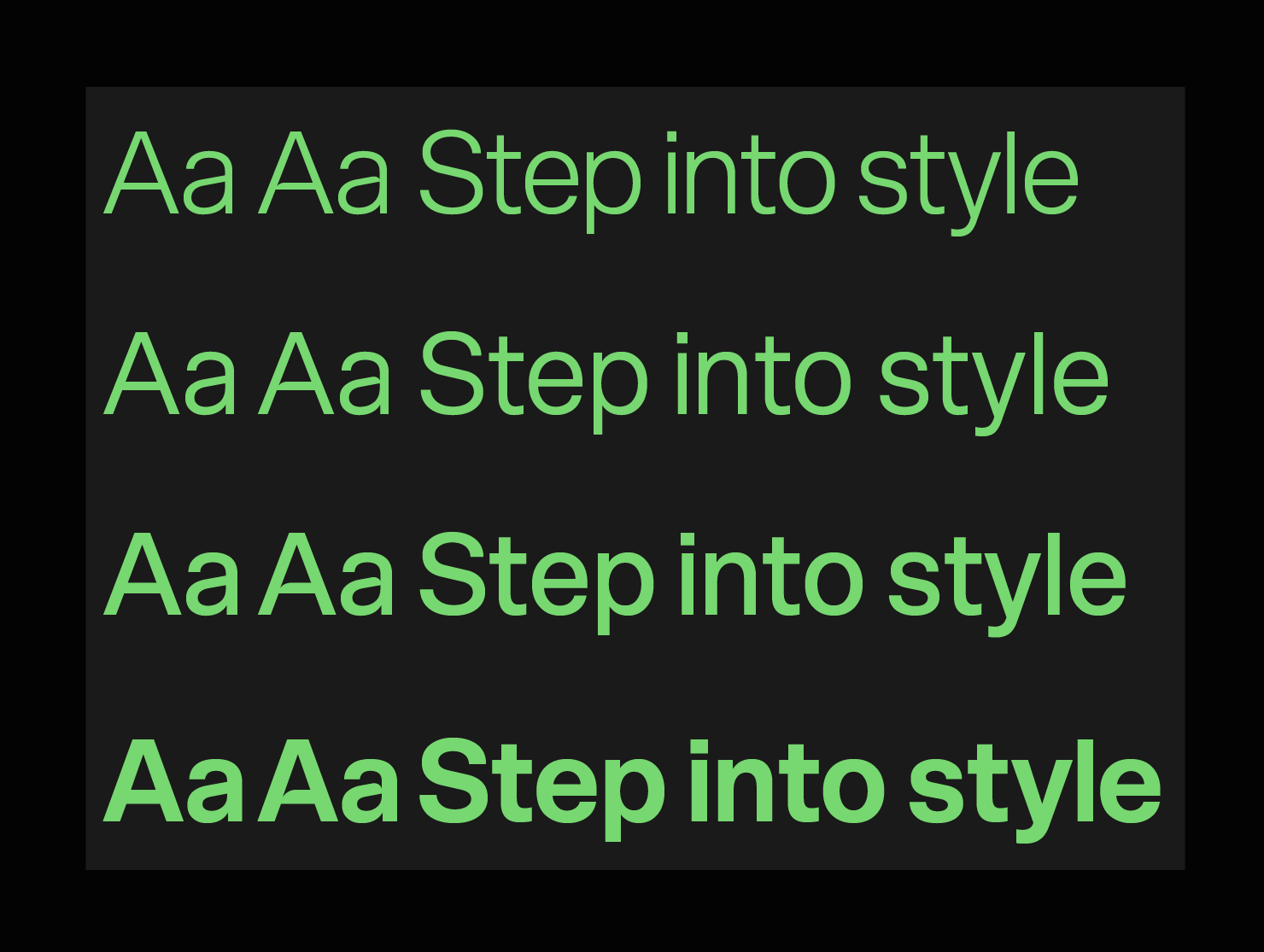 Designer ecommerce font