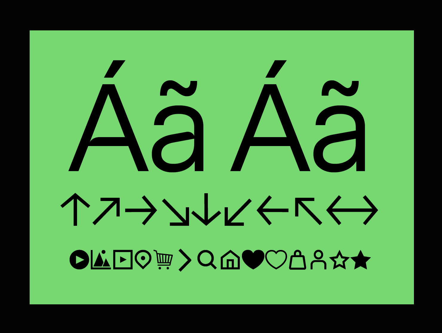 Swiss style poster font