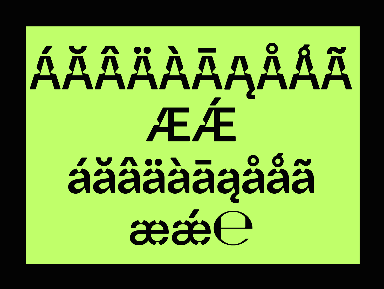 Swiss style poster font