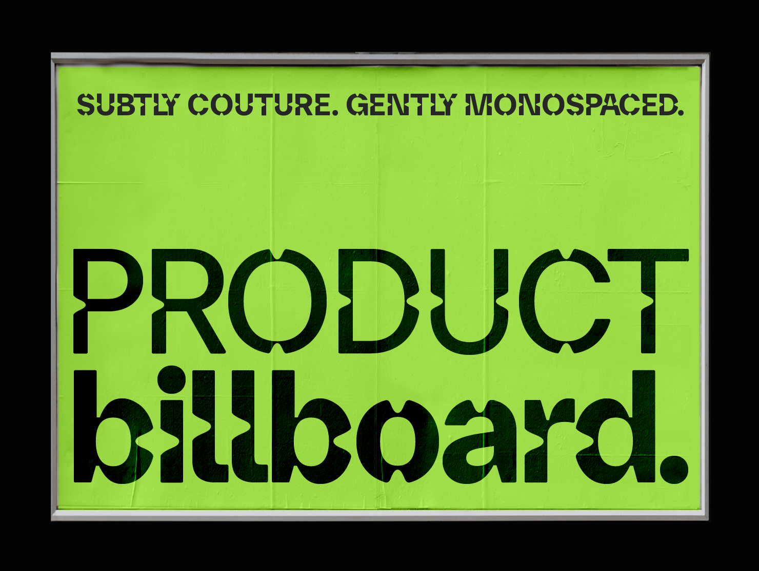 Trendy billboard font