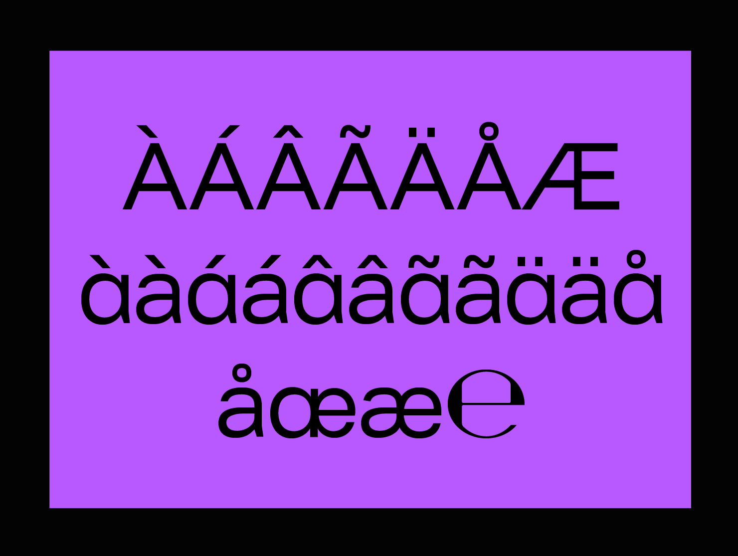 Swiss style poster font