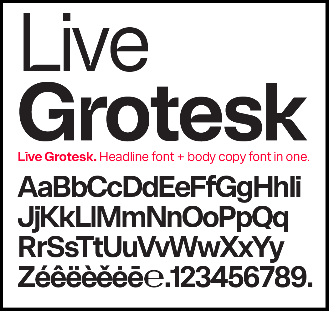 Modern Grotesk font