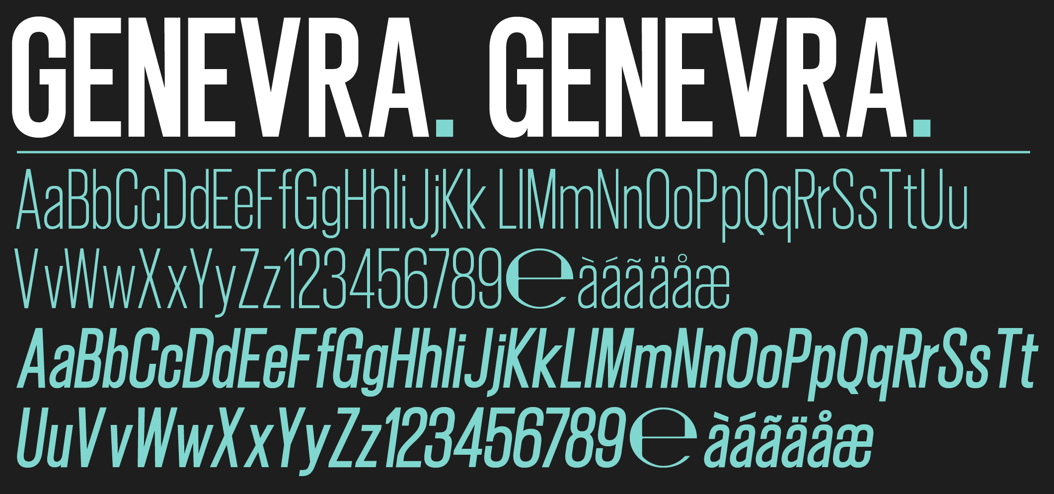 Genevra Designer Font