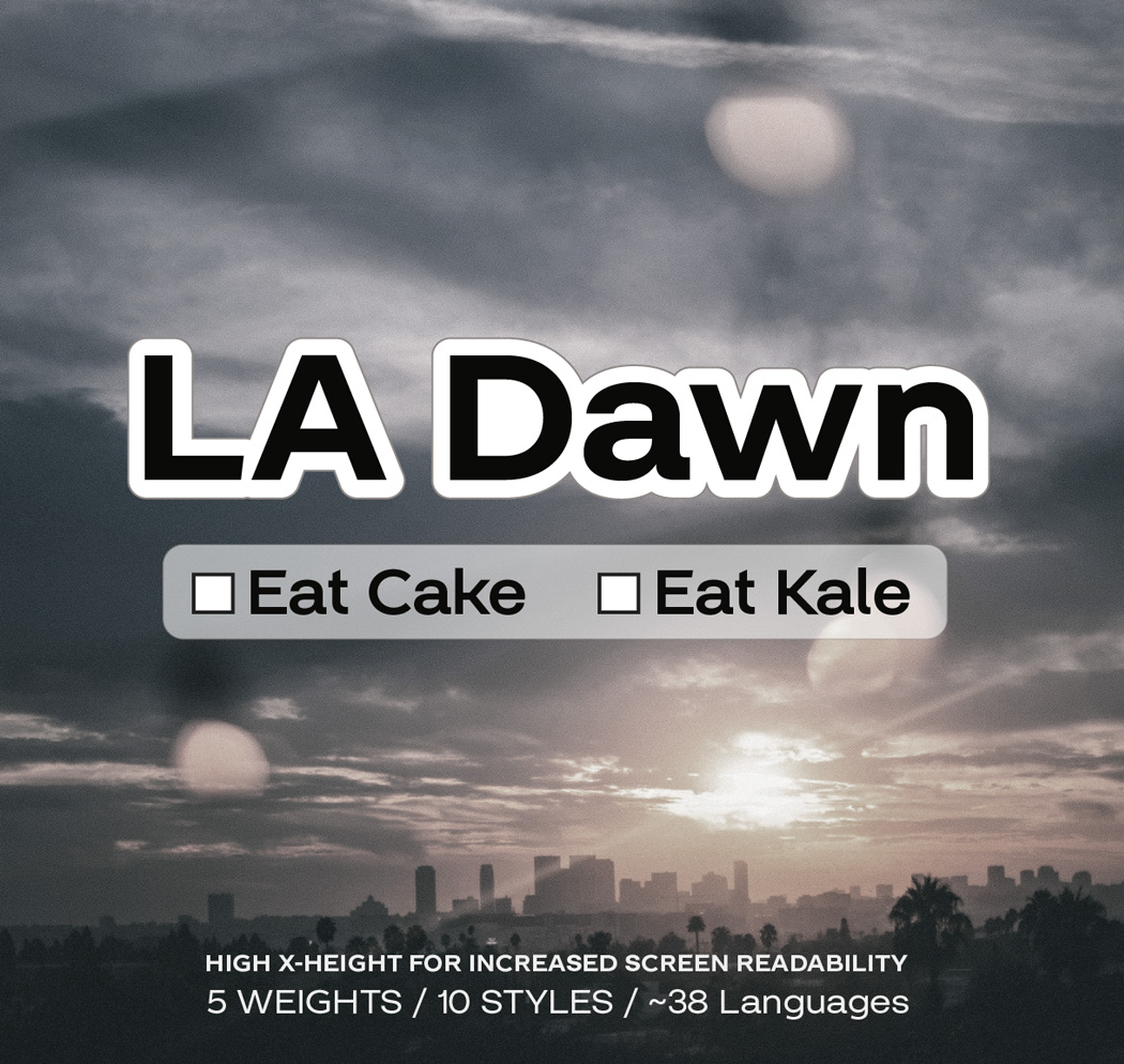 LA Dawn Branding Font