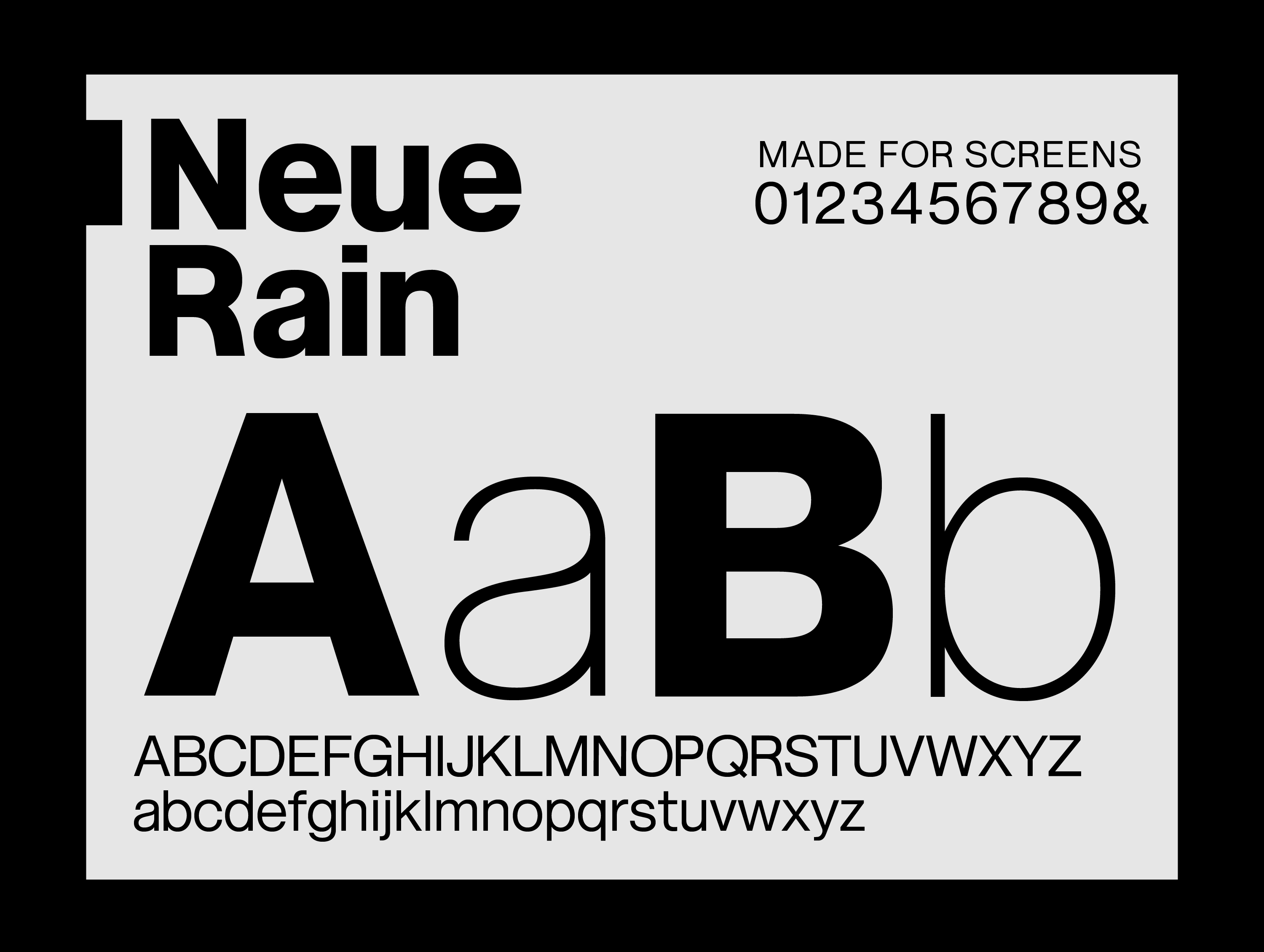 Neue Rain Font