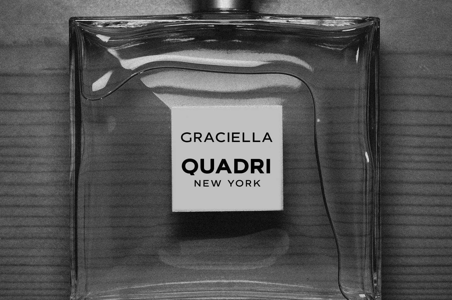 Perfume bottle typography
